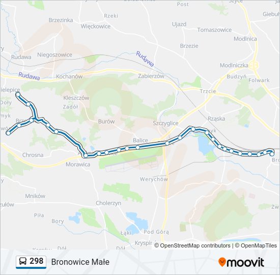 298 Bus Line Map