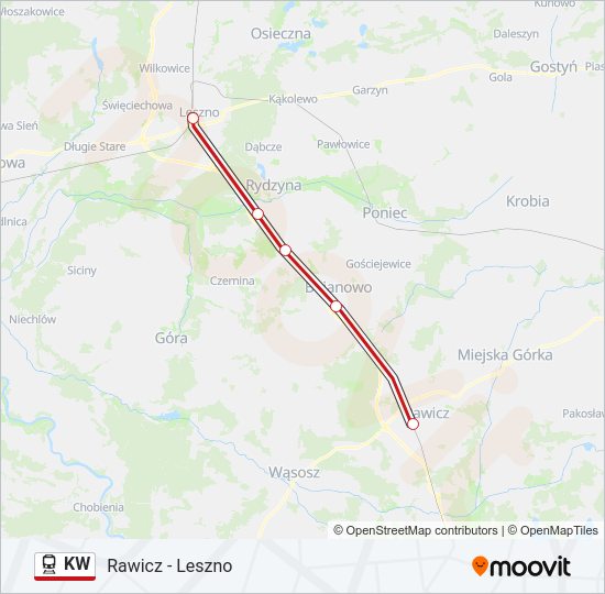 KW train Line Map