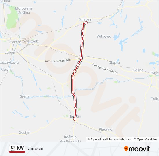 KW train Line Map