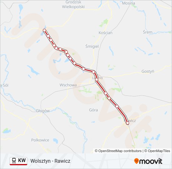 KW train Line Map