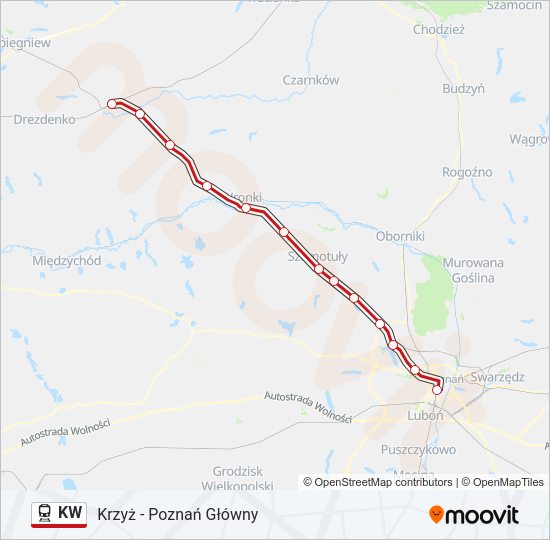 KW train Line Map