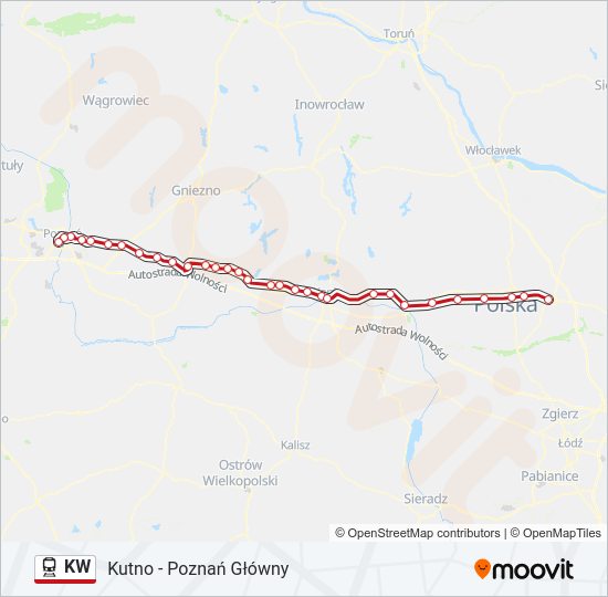 KW train Line Map