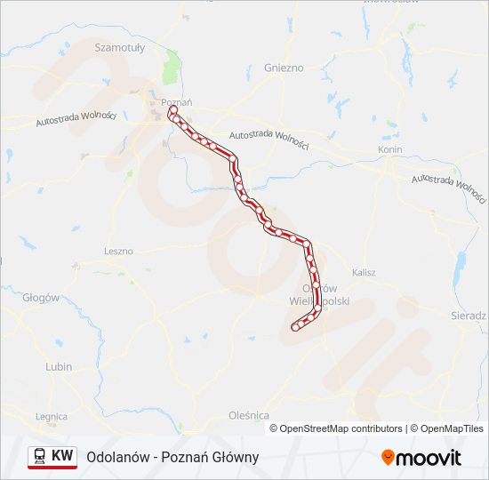 KW train Line Map