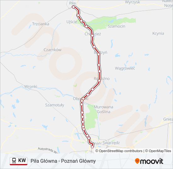 KW train Line Map