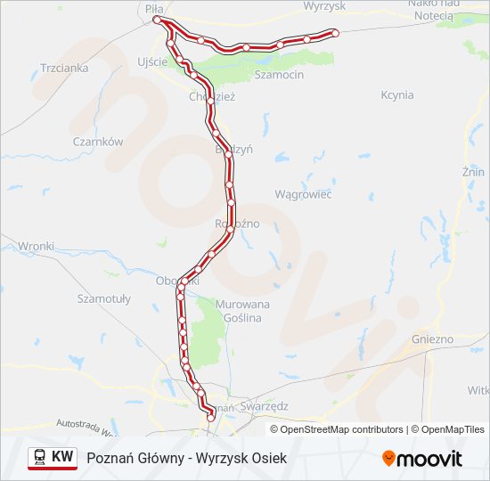 KW train Line Map