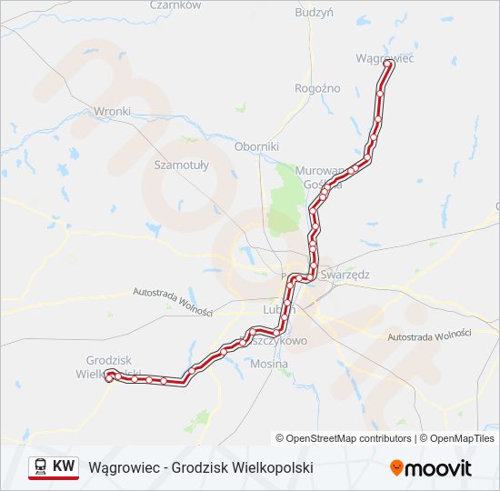 KW train Line Map