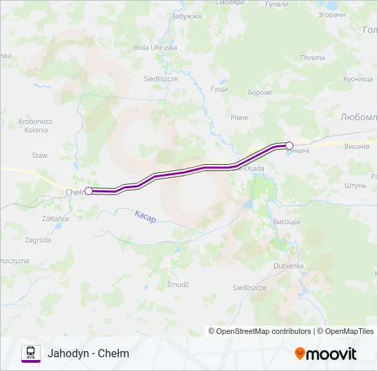 TLK 22017 Train Line Map