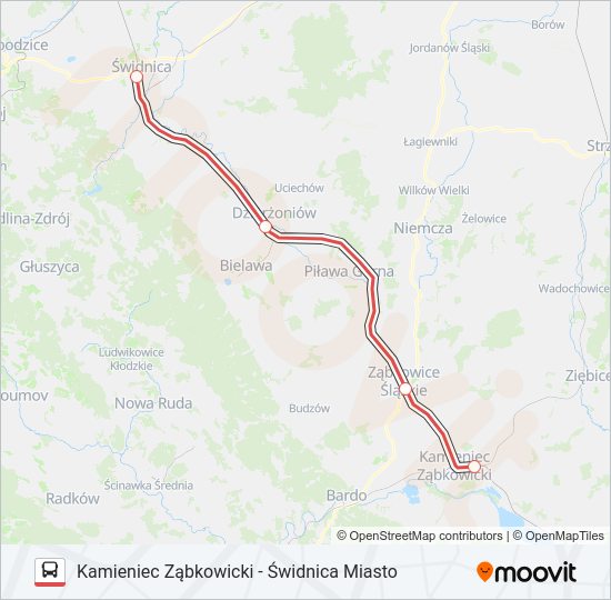 ZKA IC 66121 bus Line Map