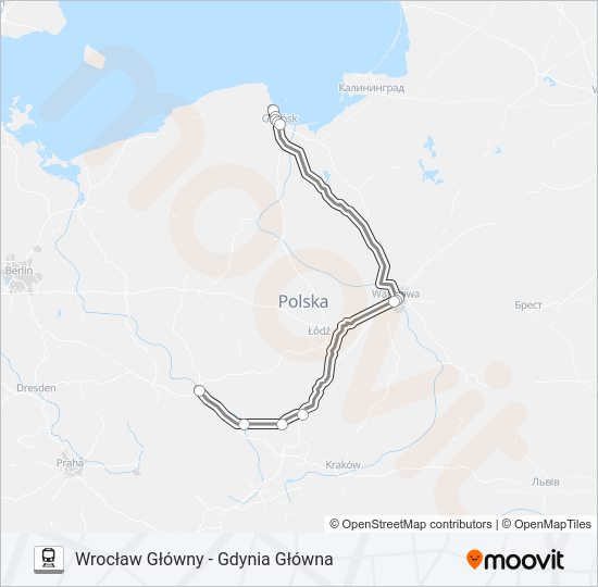 EIC 6552 train Line Map