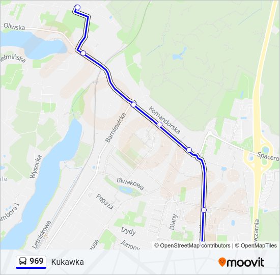 969 bus Line Map