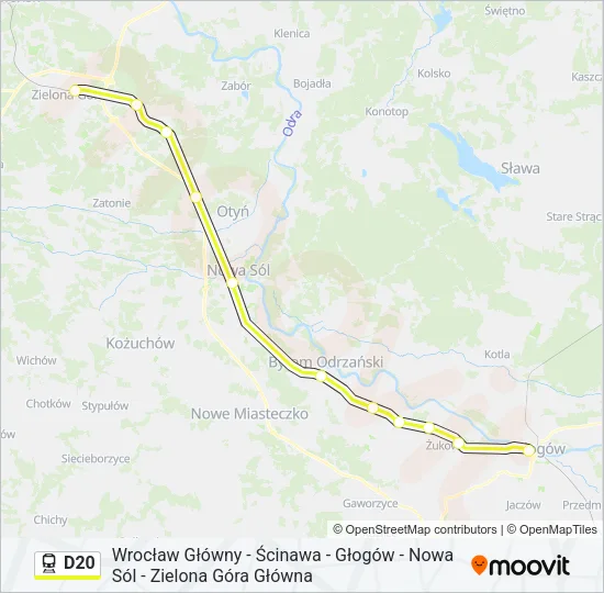 D20 Train Line Map