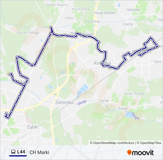 L44 Bus Line Map