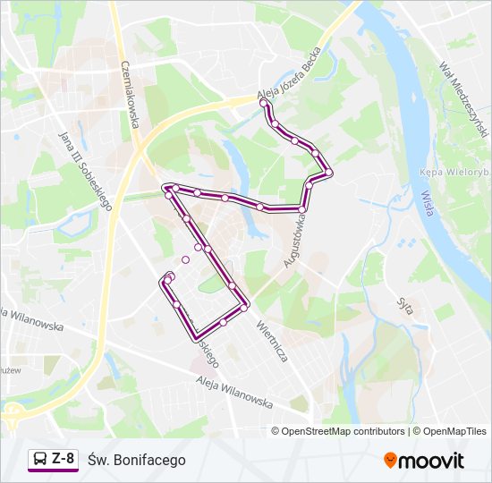 Z-8 bus Line Map