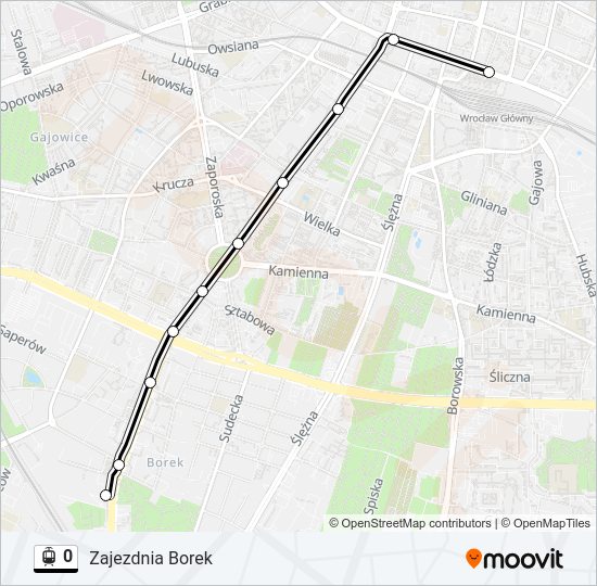 0 light rail Line Map