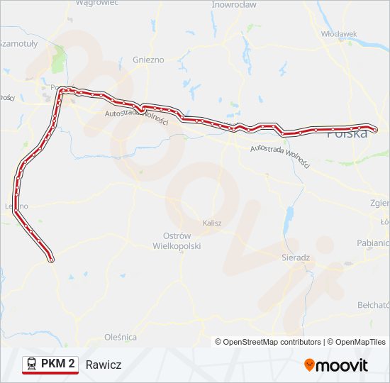 PKM 2 train Line Map