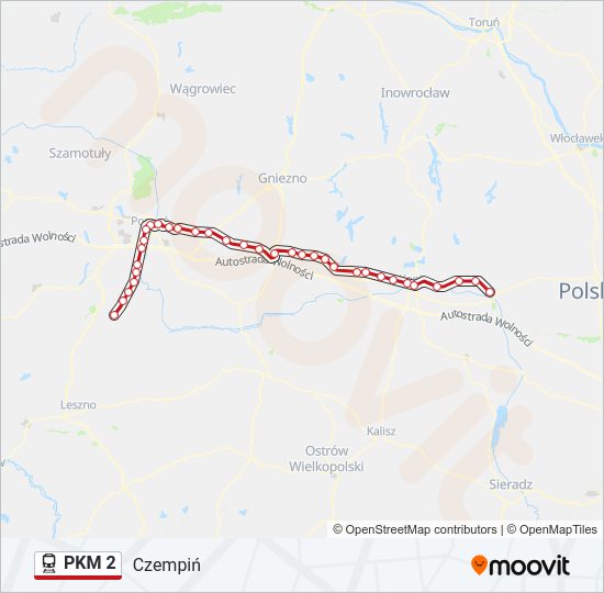 PKM 2 train Line Map