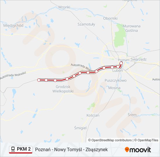 PKM 2 train Line Map