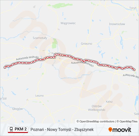 PKM 2 train Line Map