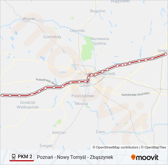 PKM 2 train Line Map