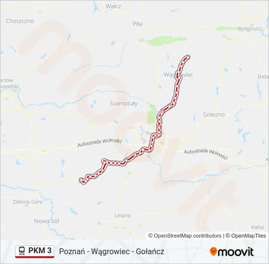 PKM 3 Train Line Map