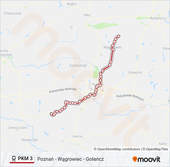 PKM 3 train Line Map