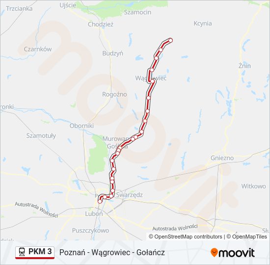 PKM 3 train Line Map