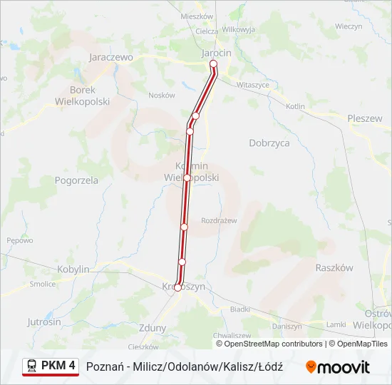 PKM 4 Train Line Map
