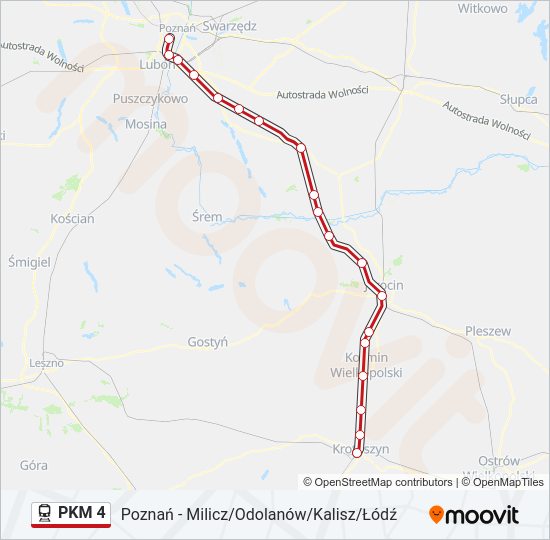 PKM 4 train Line Map