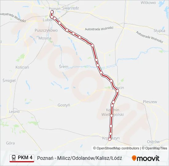 PKM 4 Train Line Map