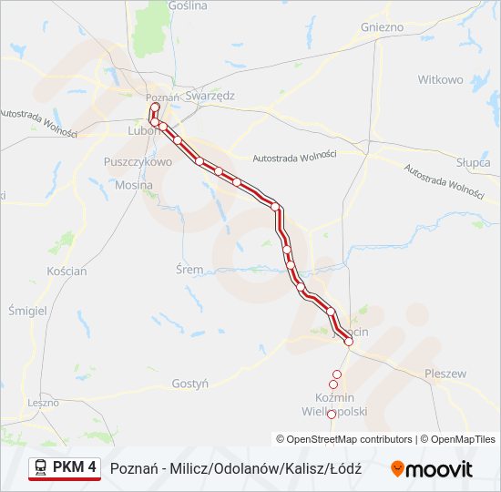 PKM 4 train Line Map