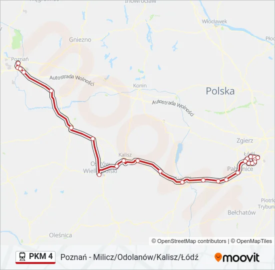 PKM 4 Train Line Map