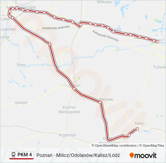 PKM 4 Train Line Map