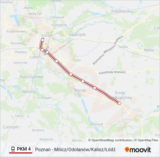 PKM 4 Train Line Map