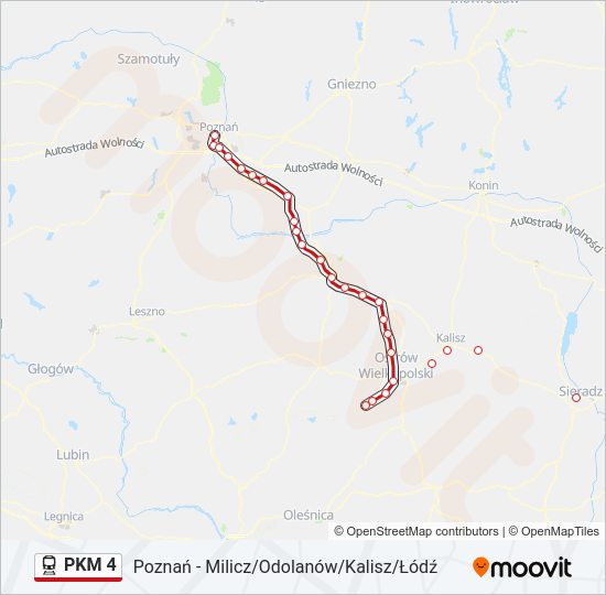 PKM 4 train Line Map