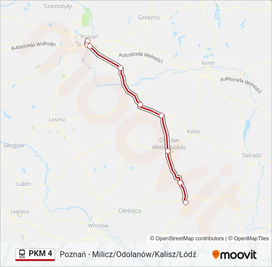 PKM 4 Train Line Map