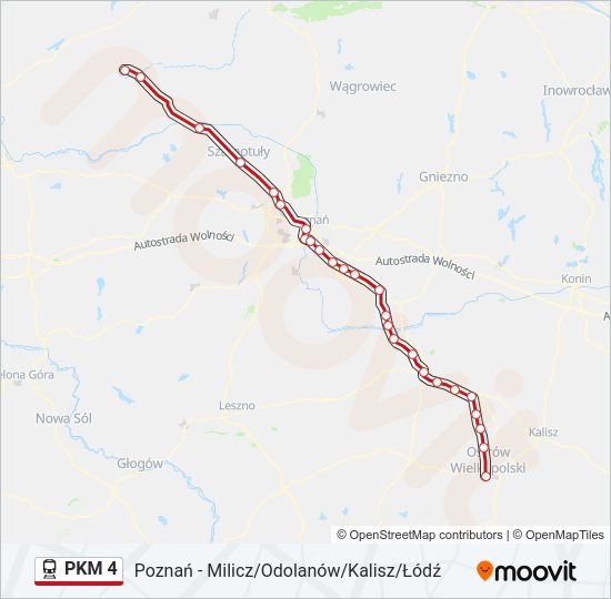 PKM 4 train Line Map