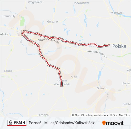 PKM 4 train Line Map