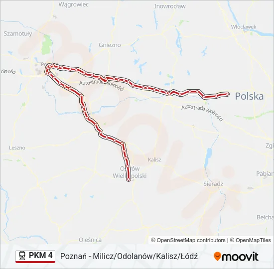 PKM 4 Train Line Map
