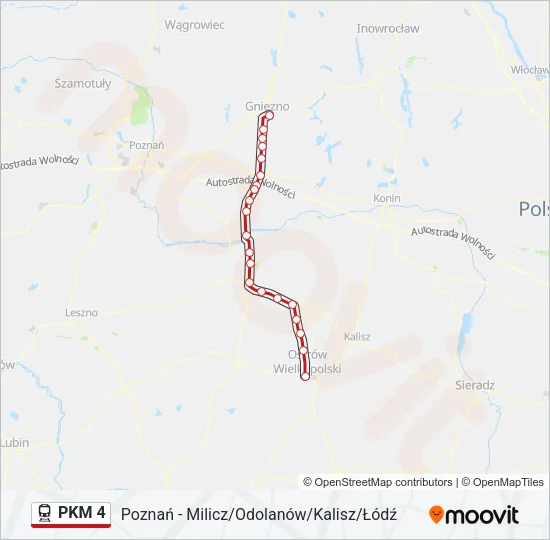 PKM 4 Train Line Map