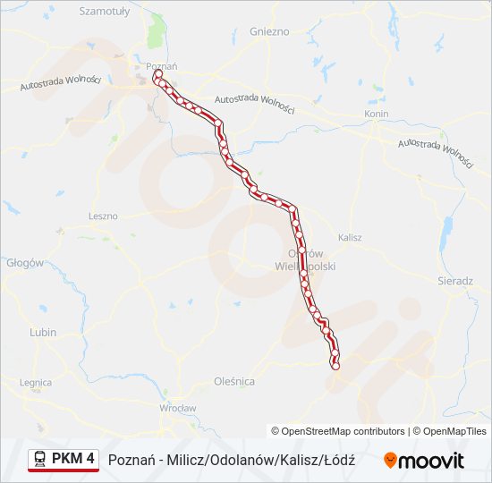 PKM 4 train Line Map