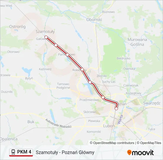 PKM 4 Train Line Map