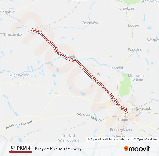 PKM 4 Train Line Map