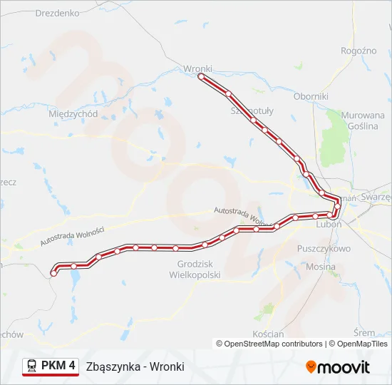 PKM 4 Train Line Map