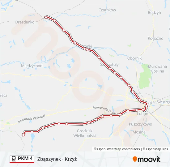 PKM 4 Train Line Map
