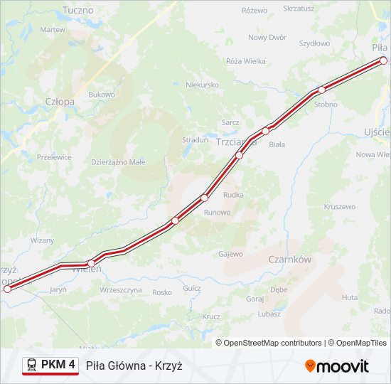 PKM 4 train Line Map