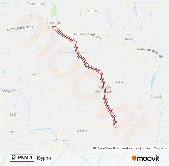 PKM 4 Train Line Map