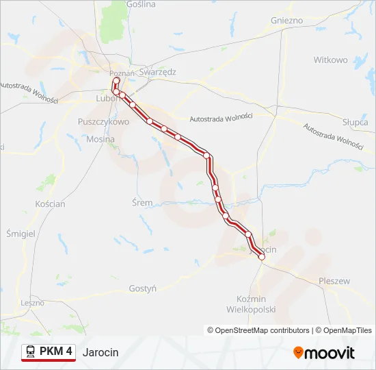 PKM 4 Train Line Map