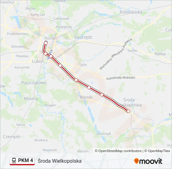 PKM 4 Train Line Map