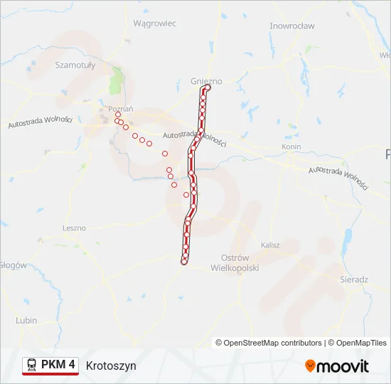 PKM 4 Train Line Map