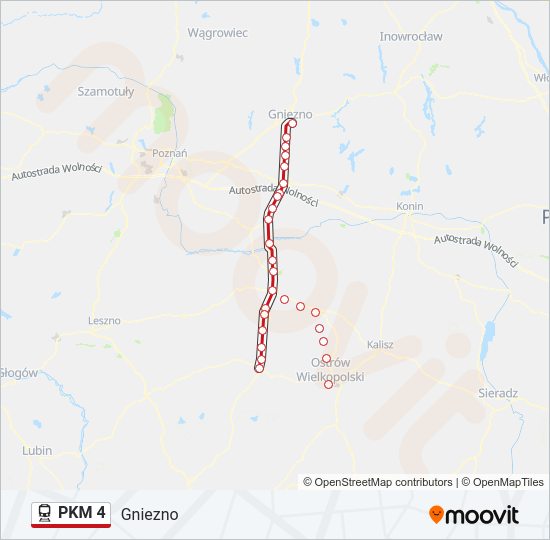 PKM 4 train Line Map